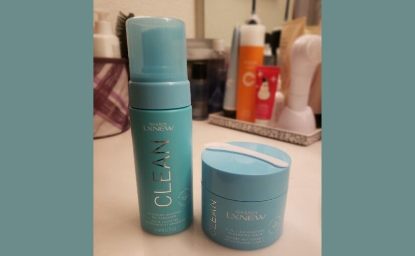 LXNEW Cleansers on Bathroom Counter