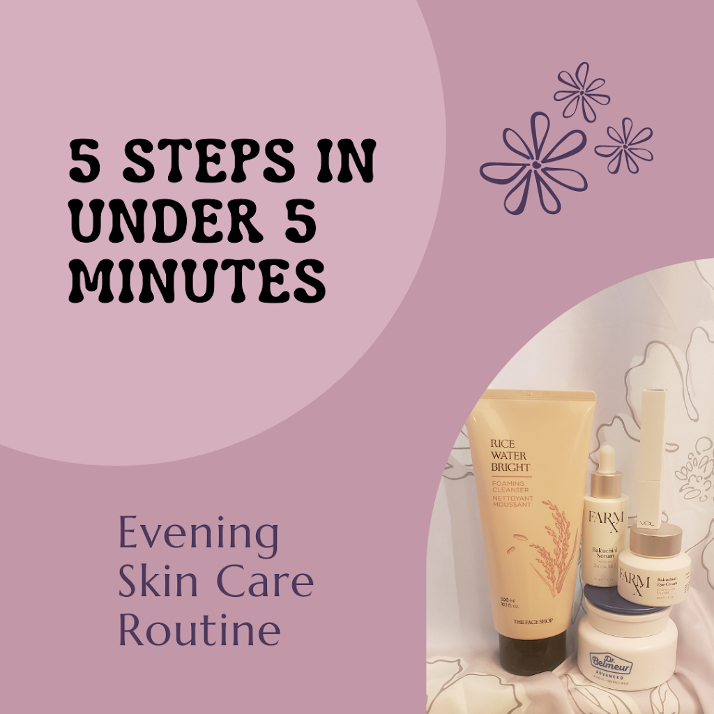 5 Steps in Under 5 Minutes Evening Skin Care Routine
