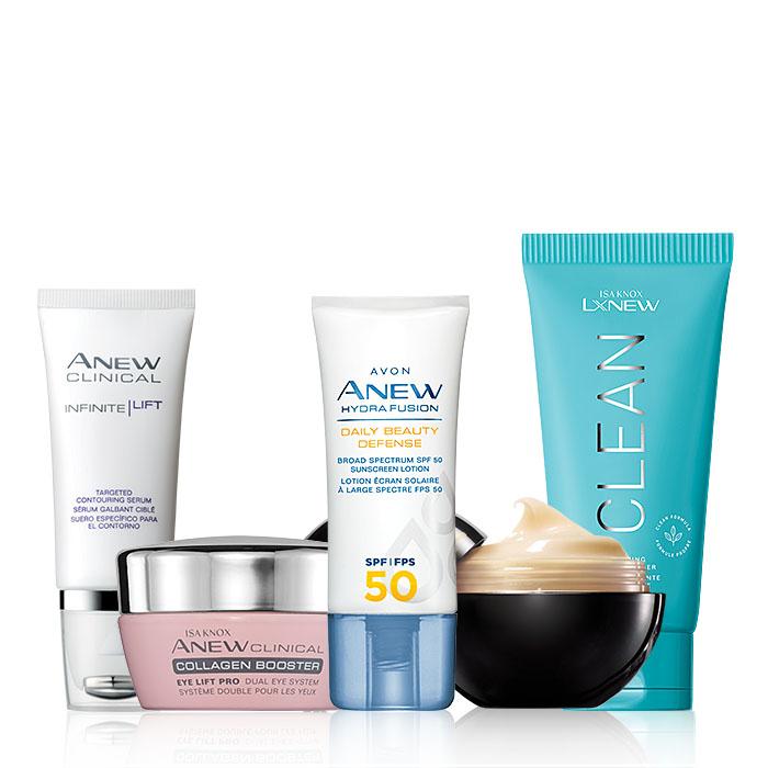 5 full size Avon skin care products