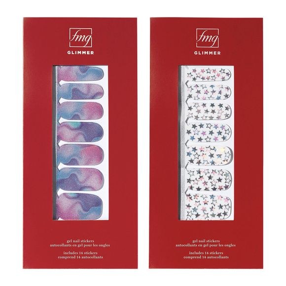 fmg Glimmer Gel Nail Stickers