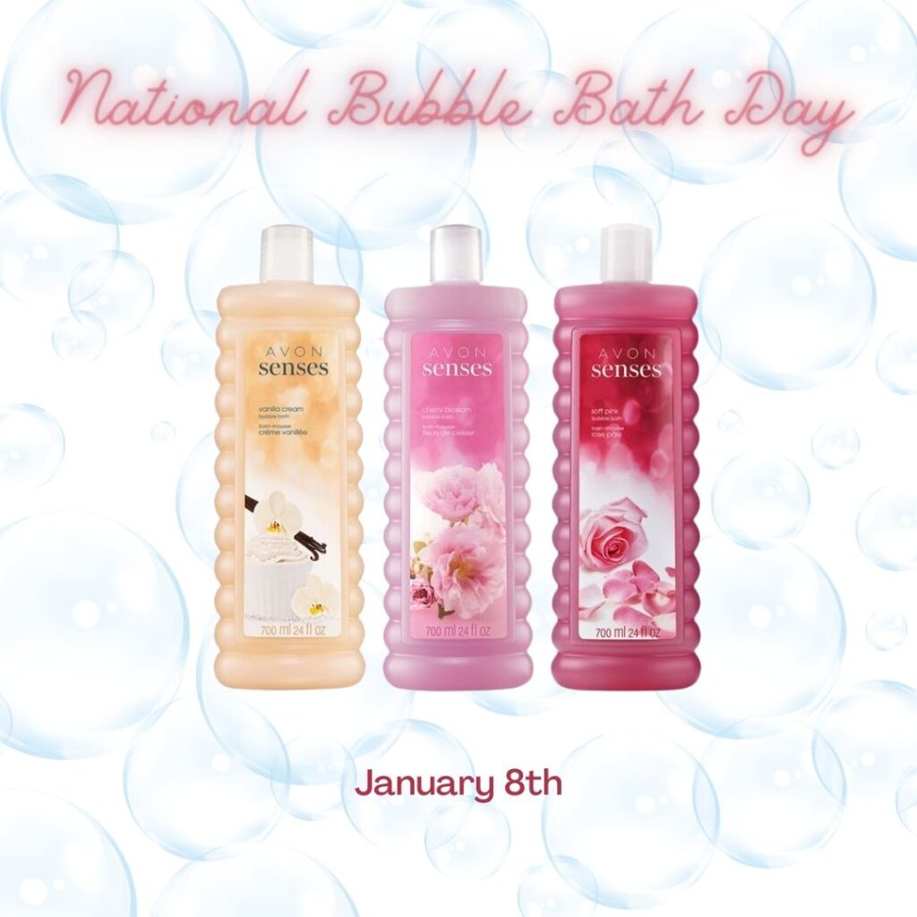 National Bubble Bath Day Jan 8th