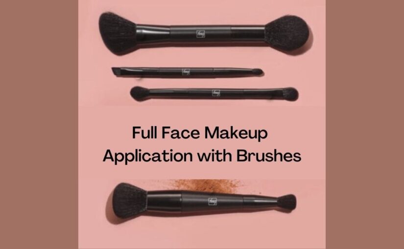 Full Face Makeup Application with Brushes