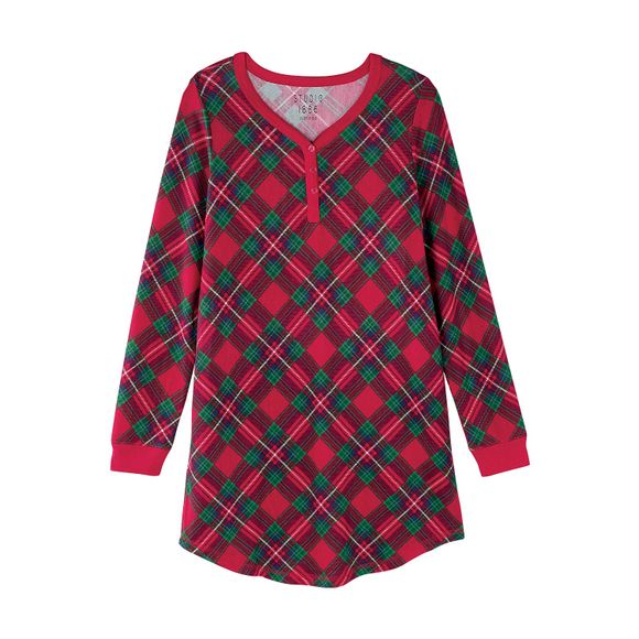 Holiday Plaid Sleep Shirt