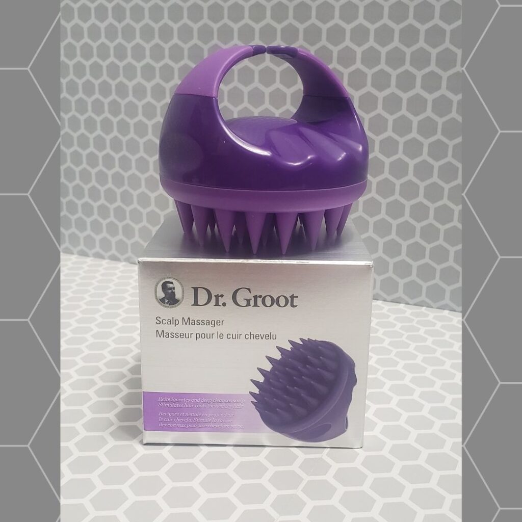 Dr Groot Scalp Massager on box