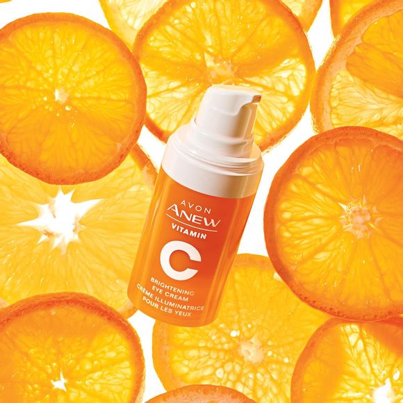 no text

picture of Anew Vitamin C Brightening Eye Cream in front of slices of oranges